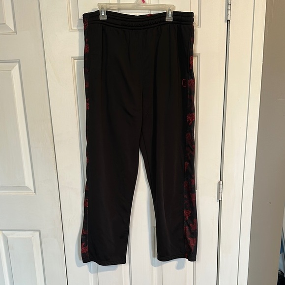 And1 Black and Red Sweatpants Mens XL - Picture 1 of 5